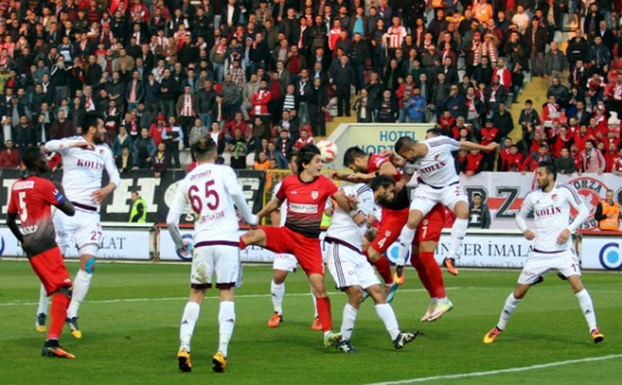Samsunspor Elazığspor maçından kareler