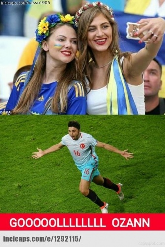 Türkiye Ukrayna maçı sonrası caps'ler
