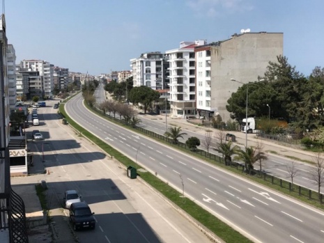 Samsun'da sokağa çıkma yasağı: Issız sokak görüntüleri