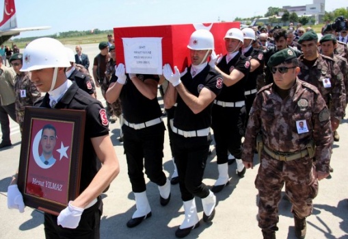 Samsunlu şehit Mesut Yılmaz'ın cenaze töreni