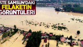 Samsun Terme#039;de Sel Felaketinin Görüntüleri