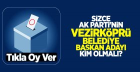 Sizce AK Parti'nin Vezirköprü Belediye Başkan adayı kim olmalı?