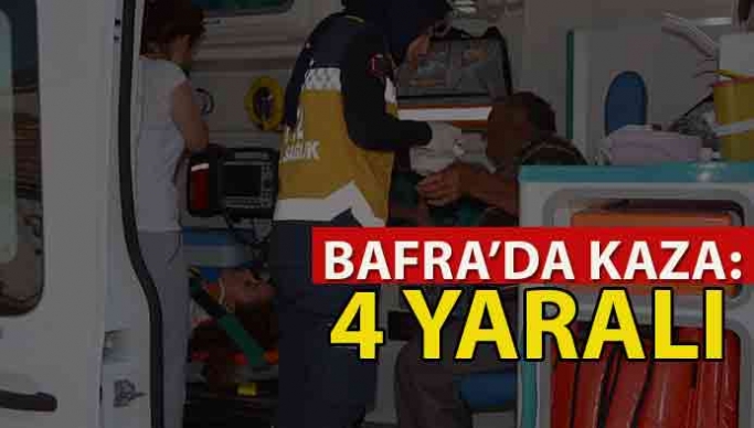 Bafra'da Kaza: 4 Yaralı