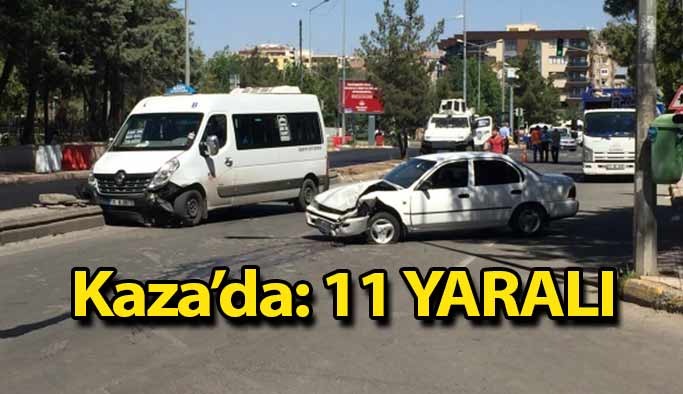 Kaza'da 11 Kişi Yaralandı !