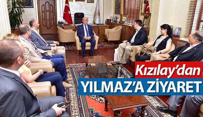 Kızılay'dan Başkan Yılmaz'a Ziyaret