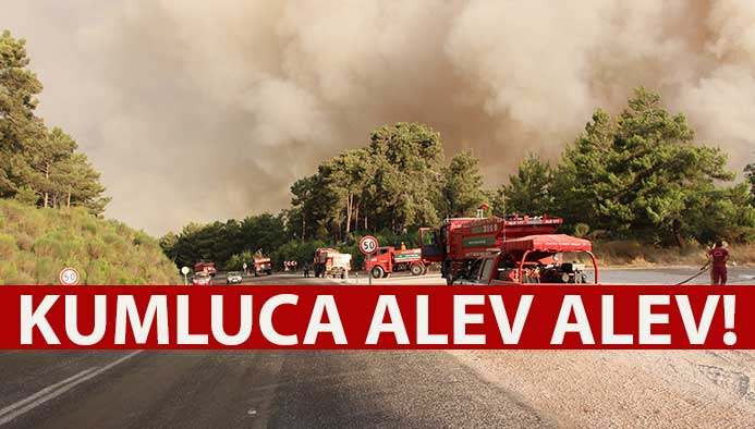 Kumluca'daki Yangın Tekrar Başladı