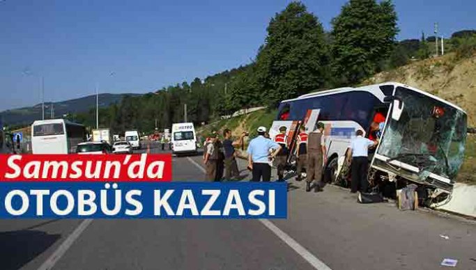 Samsun'da Otobüs Kazası: 40 Yaralı