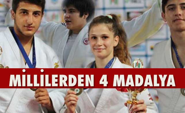 Milli Judoculardan 4 madalya