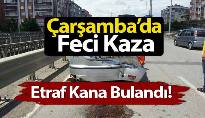 Samsun Çarşamba'da Kaza: 4 Yaralı