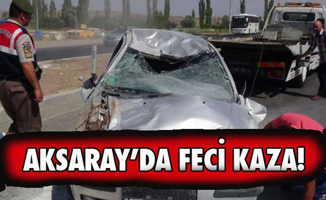 Aksaray’da otomobil takla attı: 4 yaralı