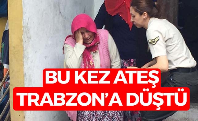 Şehit Ateşi Bu Kez Trabzon'a Düştü