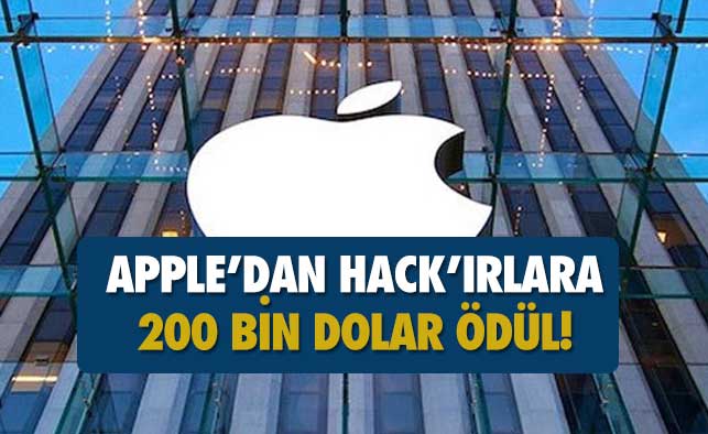 Teknoloji devi Apple'ı hack'leyene ödül 200 bin dolar