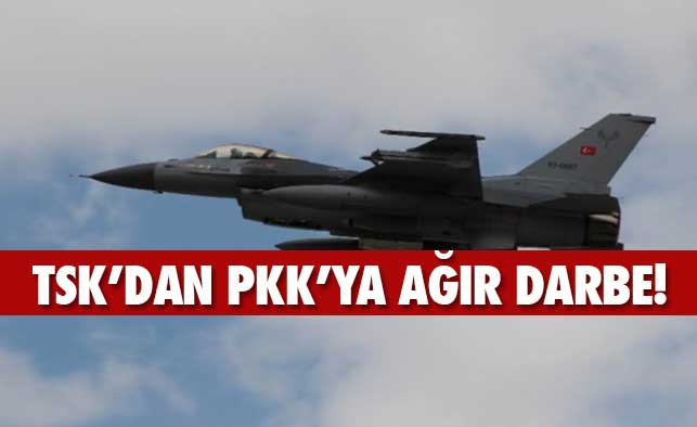 TSK PKK'yı havadan vurdu