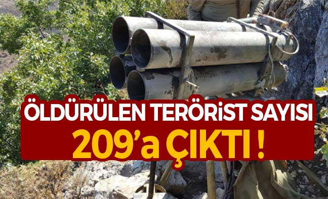 209 Terörist Öldürüldü