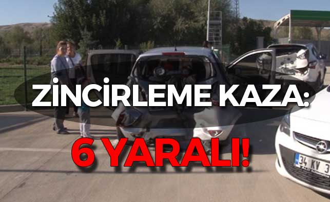 Ankara'da zincirleme kaza: 6 yaralı!