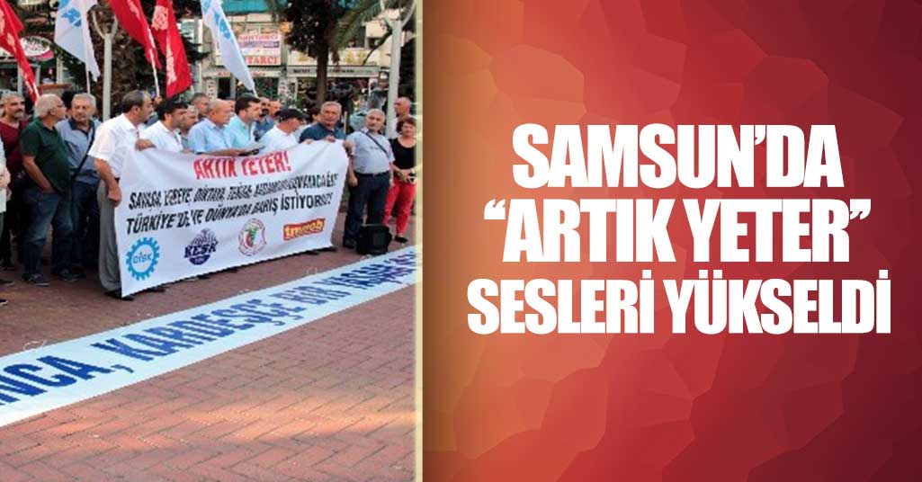 Samsun'da Dünya Barışı açıklaması