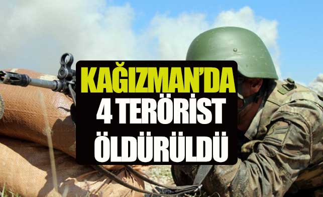 Kars'ta 4 terörist öldürüldü
