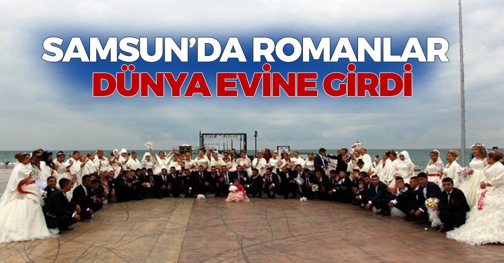 Romanlara Samsun'da toplu nikah