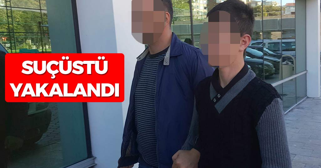 Samsun'da 18 yaşındaki genç suçüstü yakalandı