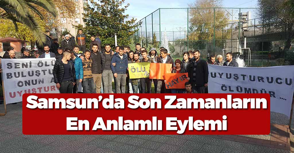 Samsun'da Gençler Eylem Yaptı