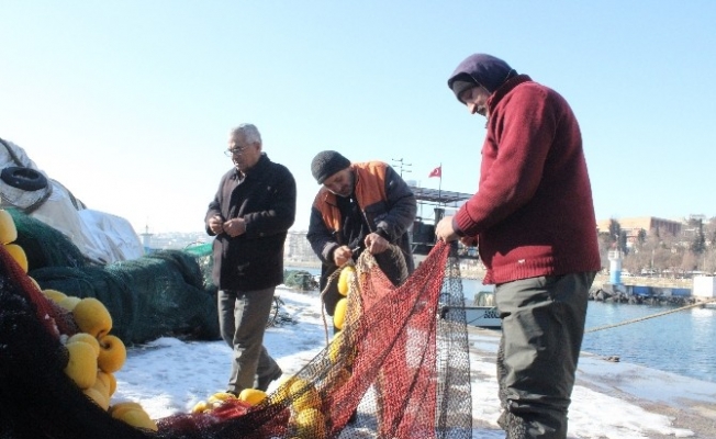 Balıkçıların ’kar’ molası bitti