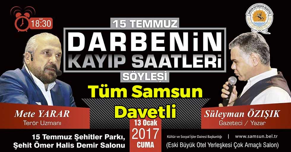 Samsun'da 15 Temmuz Konferansı