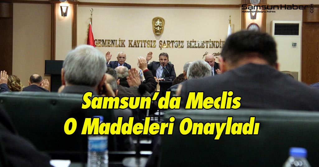 Samsun'da Meclis O Maddeleri Onayladı