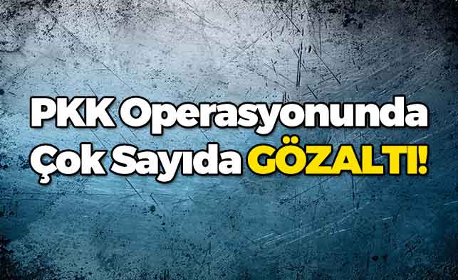 PKK Operasyonunda Çok Sayıda Gözaltı!