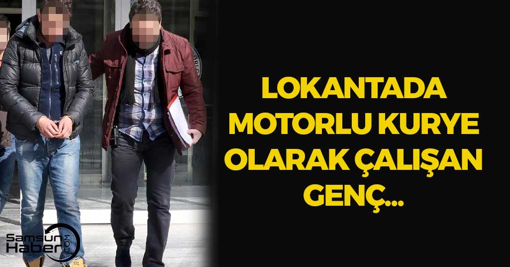 Samsun'da Bir Lokantada Motorlu Kurye Olarak Çalışan Genç...