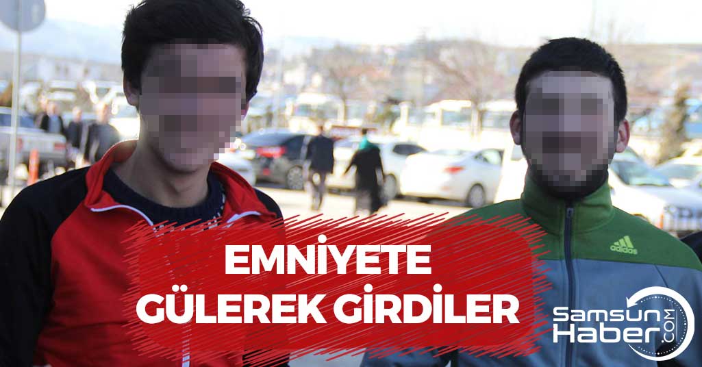 Samsun'da Gözaltına Alınan Gençlerin Rahat Tavırları Şaşırttı