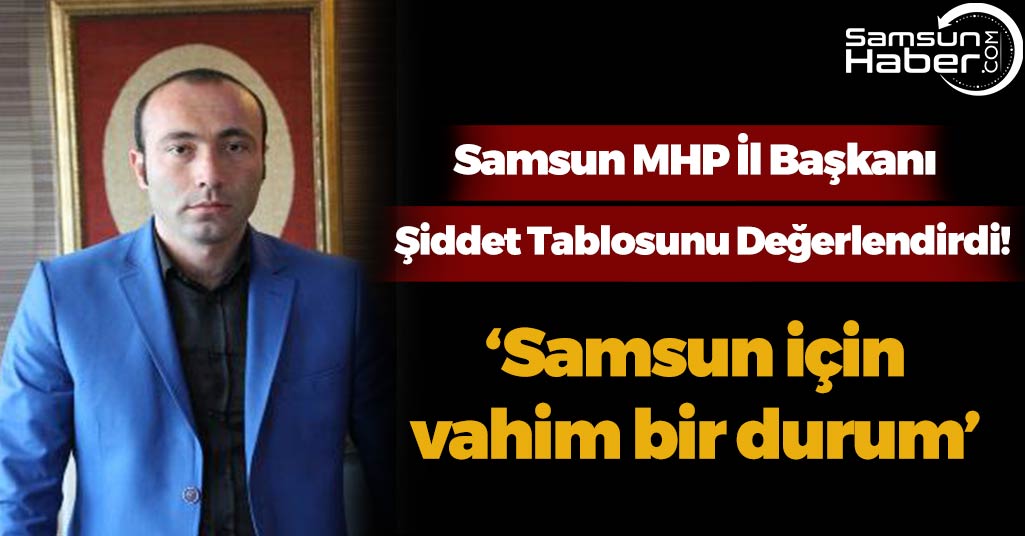 Samsun MHP İl Başkanı Şiddet Tablosunu Değerlendirdi