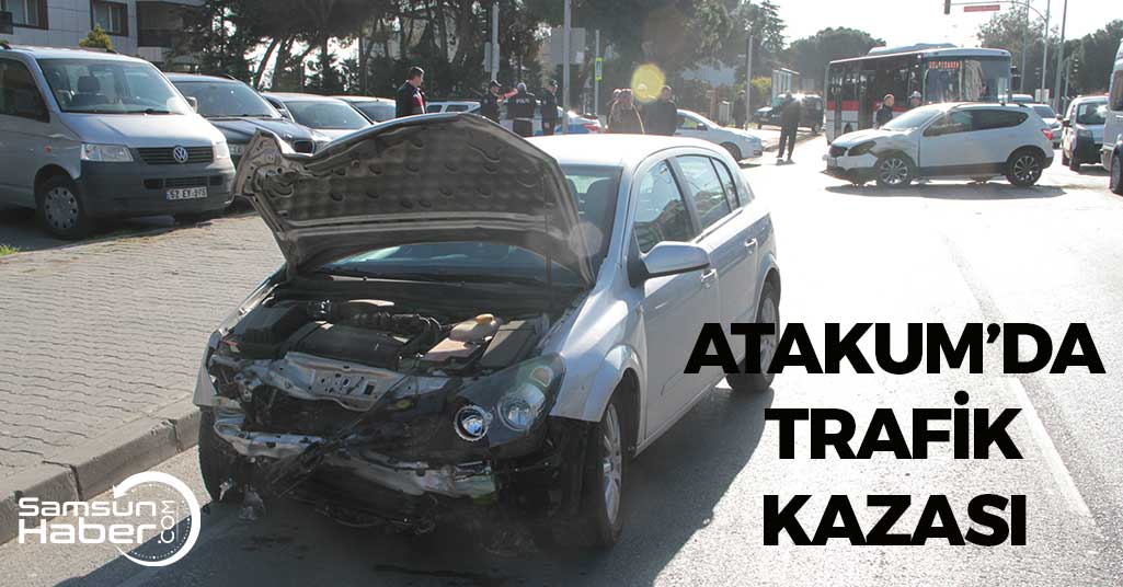 Atakum'daki Kazada Kadın Sürücü Yaralandı