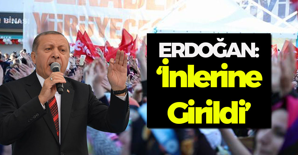 Cumhurbaşkanı Erdoğan: 'İnlerine Girildi'