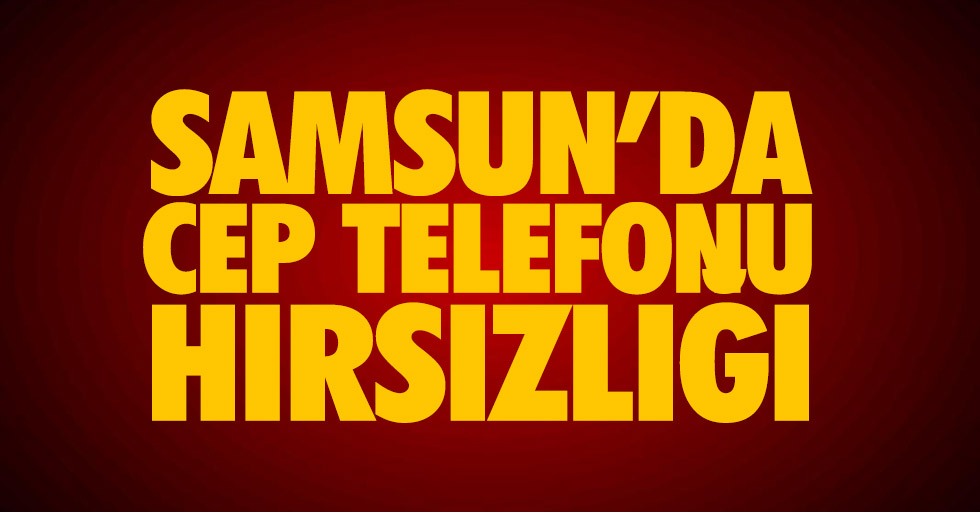 Samsun'da Cep Telefonu Hırsızlığı