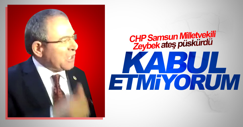 CHP Samsun Milletvekili Zeybek ateş püskürdü: Kabul etmiyorum