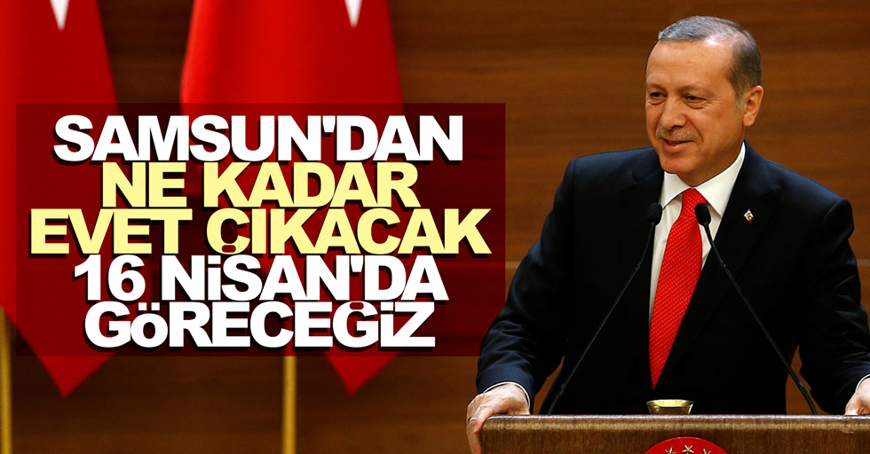 Cumhurbaşkanı Erdoğan: Samsun'dan ne kadar Evet çıkacak göreceğiz