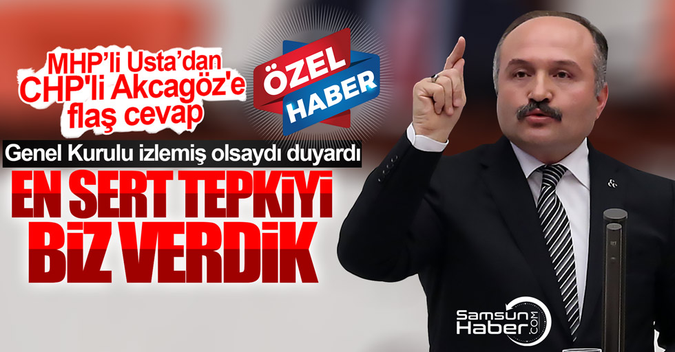 MHP’li Erhan Usta’dan CHP’li Akcagöz’e flaş cevap