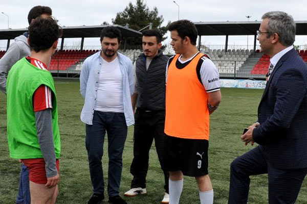 Samsun OMÜ'de Futbol Turnuvası başladı