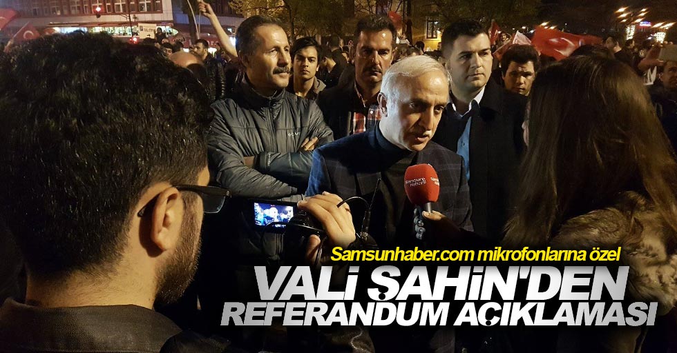 Samsun Valisi İbrahim Şahin'den son dakika referandum açıklaması