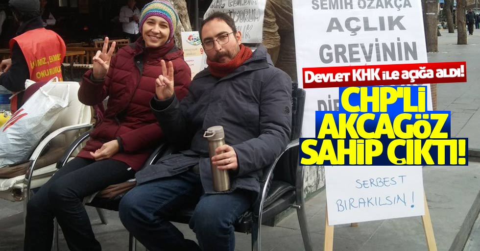 CHP'li Akcagöz KHK ile ihraç edilen akdemisyenlere destek oldu