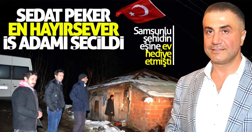 Milliyet Sedat Peker'i en hayırsever iş adamı seçti