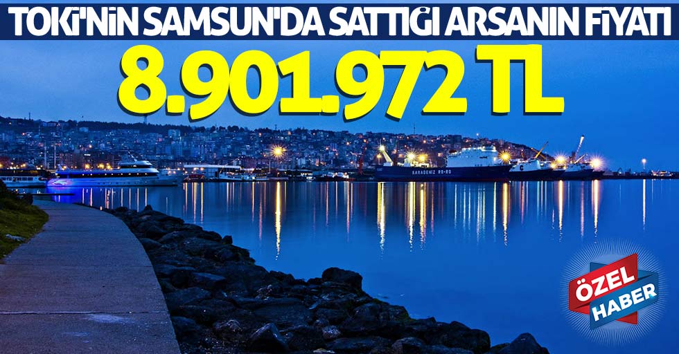 Samsun'da 9 milyon TL'lik satılık arsa