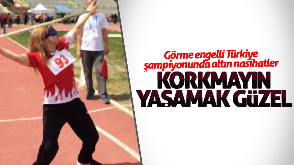 Samsun'da görme engelli sporcu Türkiye şampiyonu oldu