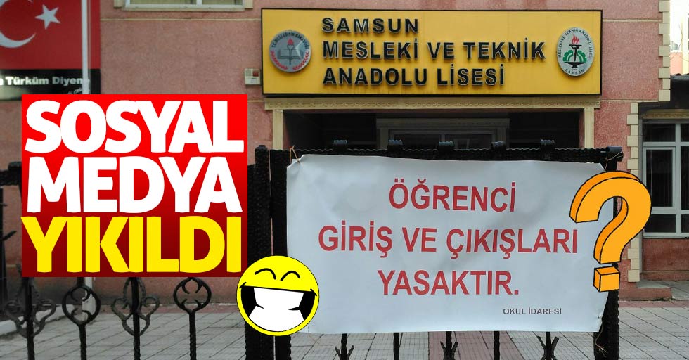 Samsun'da okula öğrenci giriş çıkışı yasak
