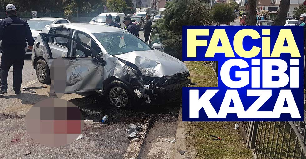 Samsun'da trafik kazası: 2 ağır yaralı