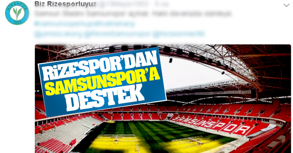 Rizesporlular Samsunspor'a destek çıktı