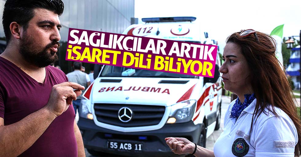 Samsun'da sağlık çalışanlarına işaret dili eğitimi