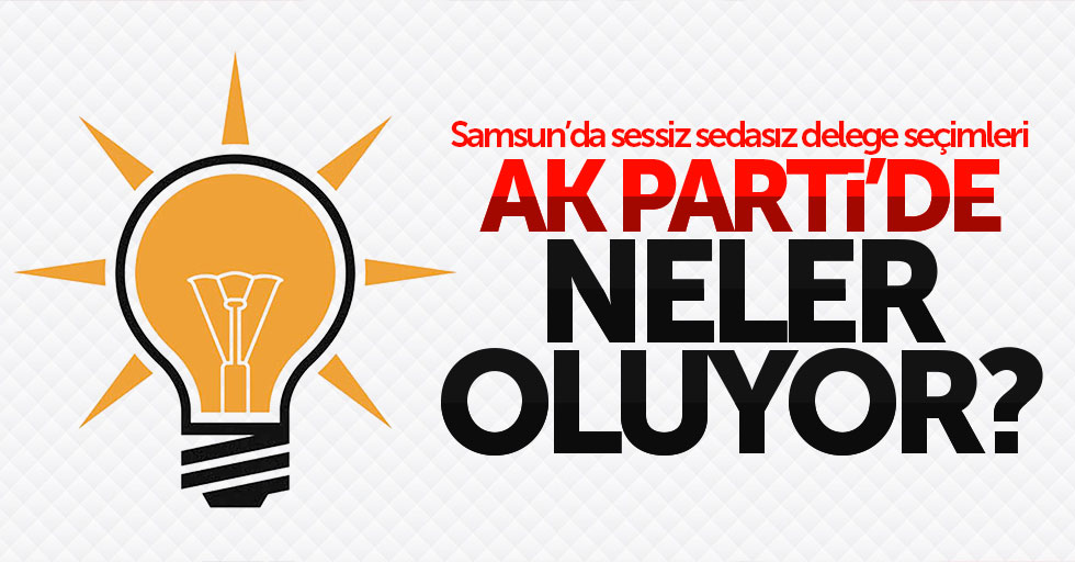 Samsun'da AK Parti'den sessiz sedasız delege seçimi