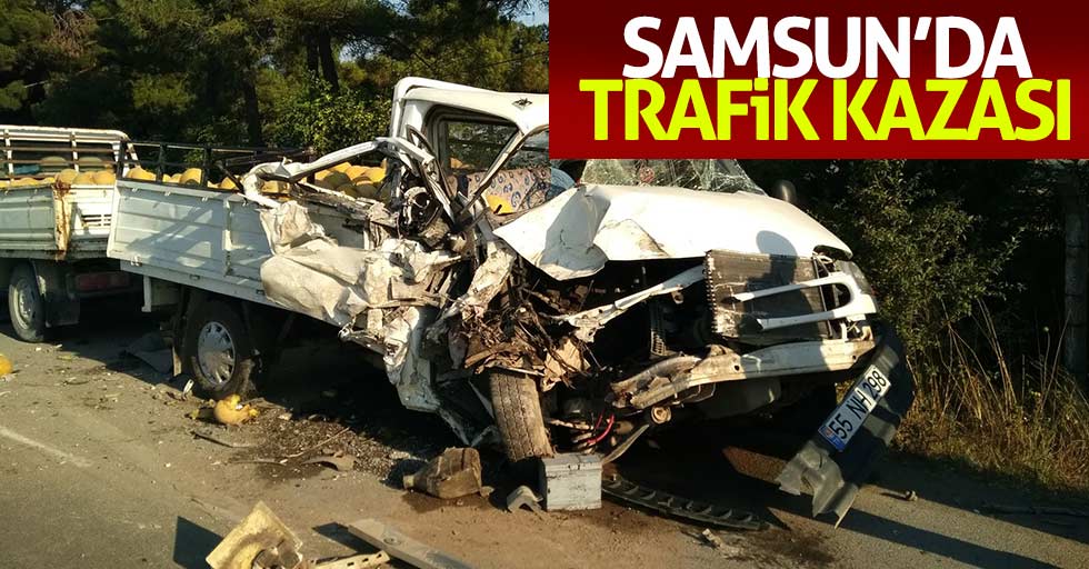 Samsun’da trafik kazası!