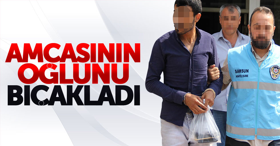 Samsun'da amcasının oğlunu bıçaklayan saldırgan yakalandı